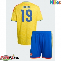 Camiseta Colombia Rafael Santos Borre #19 Primera Equipación para niños Mundial 2026 manga corta (+ pantalones cortos)